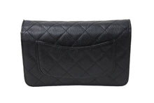 Load image into Gallery viewer, 極美品 CHANEL シャネル マトラッセ チェーンウォレット ショルダーバッグ 22番台 キャビアスキン ブラック ゴールド 中古 67306