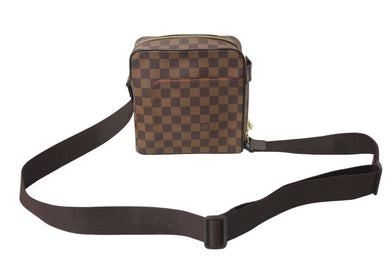 極美品 LOUIS VUITTON ルイヴィトン ショルダーバッグ オラフPM ダミエキャンバス ブラウン N41442 中古 67309