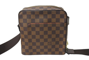 極美品 LOUIS VUITTON ルイヴィトン ショルダーバッグ オラフPM ダミエキャンバス ブラウン N41442 中古 67309