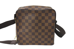 極美品 LOUIS VUITTON ルイヴィトン ショルダーバッグ オラフPM ダミエキャンバス ブラウン N41442 中古 67309