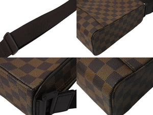 極美品 LOUIS VUITTON ルイヴィトン ショルダーバッグ オラフPM ダミエキャンバス ブラウン N41442 中古 67309