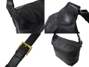 CHANEL シャネル デカココ ワンショルダーバッグ 3番台 イタリア製 キャビアスキン ブラック ゴールド金具 美品 中古 67312