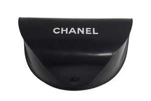 CHANEL シャネル チェーン付き レディガガ サングラス ココマーク レザー メタル ブラック 美品 中古 67313