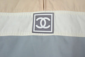 CHANEL シャネル シャネルスポーツ ボアジャケット スキーウェア P18537W02856 ベージュ グレー サイズ40 美品 中古 67321