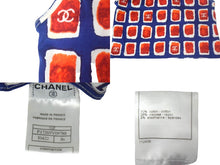 Load image into Gallery viewer, 極美品 CHANEL シャネル ノースリーブ カットソー ココマーク P17269V09788 サイズ36 ブルー レッド 中古 67322