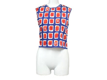 Load image into Gallery viewer, 極美品 CHANEL シャネル ノースリーブ カットソー ココマーク P17269V09788 サイズ36 ブルー レッド 中古 67322