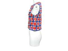 Load image into Gallery viewer, 極美品 CHANEL シャネル ノースリーブ カットソー ココマーク P17269V09788 サイズ36 ブルー レッド 中古 67322