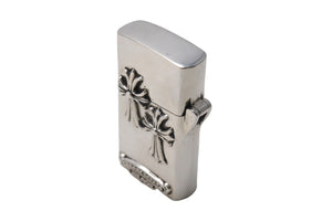ChromeHearts クロムハーツ CHクロスタイニー ダブルクロス スリム ナロー ジッポ 115.8g シルバー925 美品 中古 67325