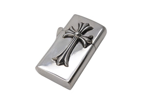 ChromeHearts クロムハーツ CHクロスタイニー ダブルクロス スリム ナロー ジッポ 115.8g シルバー925 美品 中古 67325