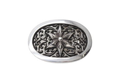 ChromeHearts クロムハーツ OVAL STAR LARGE BUCKLE BELT ラシックオーバルスターバックル シルバー925 美品 中古 67326