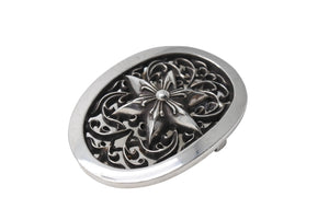 ChromeHearts クロムハーツ OVAL STAR LARGE BUCKLE BELT ラシックオーバルスターバックル シルバー925 美品 中古 67326