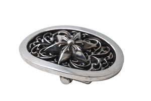ChromeHearts クロムハーツ OVAL STAR LARGE BUCKLE BELT ラシックオーバルスターバックル シルバー925 美品 中古 67326