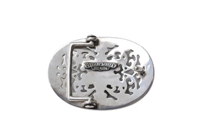 ChromeHearts クロムハーツ OVAL STAR LARGE BUCKLE BELT ラシックオーバルスターバックル シルバー925 美品 中古 67326