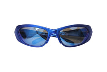 Load image into Gallery viewer, BALENCIAGA バレンシアガ EXTREME エクストリーム サングラス アイウェア サイド ロゴ BB0181S ブルー 美品 中古 67328