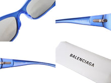 Load image into Gallery viewer, BALENCIAGA バレンシアガ EXTREME エクストリーム サングラス アイウェア サイド ロゴ BB0181S ブルー 美品 中古 67328