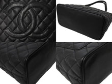 Load image into Gallery viewer, 極美品 CHANEL シャネル 1804 復刻トートバッグ ハンドバッグ 7番台 グレインドカーフスキン ブラック シルバー金具 中古 67335
