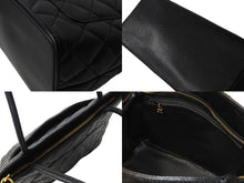 Load image into Gallery viewer, 極美品 CHANEL シャネル 1804 復刻トートバッグ ハンドバッグ 7番台 グレインドカーフスキン ブラック シルバー金具 中古 67335