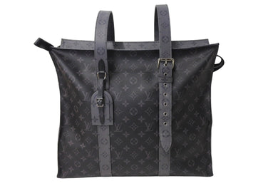極美品 LOUISVUITTON ルイヴィトン カバジップGM トートバッグ M45379 モノグラム エクリプス リバース ブラック 中古 67336