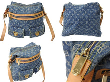 Load image into Gallery viewer, LOUIS VUITTON ルイ ヴィトン バギーGM ショルダーバッグ M95048 モノグラムデニム ブルー ベージュ 美品 中古 67338