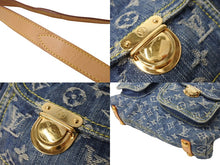 Load image into Gallery viewer, LOUIS VUITTON ルイ ヴィトン バギーGM ショルダーバッグ M95048 モノグラムデニム ブルー ベージュ 美品 中古 67338