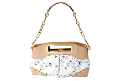 新品同様 LOUIS VUITTON ルイヴィトン ショルダーバッグ ジュディMM M40255 モノグラムマルチカラー ホワイト 中古 67399