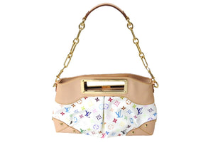 新品同様 LOUIS VUITTON ルイヴィトン ショルダーバッグ ジュディMM M40255 モノグラムマルチカラー ホワイト 中古 67399