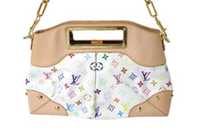 Load image into Gallery viewer, 新品同様 LOUIS VUITTON ルイヴィトン ショルダーバッグ ジュディMM M40255 モノグラムマルチカラー ホワイト 中古 67399