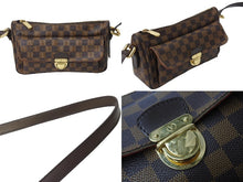 Load image into Gallery viewer, 極美品 LOUIS VUITTON ルイヴィトン ショルダーバッグ ラヴェッロGM ダミエ N60006 スト付き ブラウン ゴールド金具 中古 67340