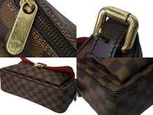 Load image into Gallery viewer, 極美品 LOUIS VUITTON ルイヴィトン ショルダーバッグ ラヴェッロGM ダミエ N60006 スト付き ブラウン ゴールド金具 中古 67340