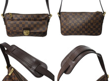 Load image into Gallery viewer, 極美品 LOUIS VUITTON ルイヴィトン ショルダーバッグ ラヴェッロGM ダミエ N60006 スト付き ブラウン ゴールド金具 中古 67340