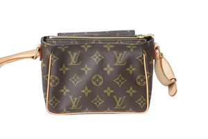 新品同様 LOUIS VUITTON ルイヴィトン モノグラム ヴィバシテPM ショルダーバッグ M51165 ブラウン ロゴ 中古 67352