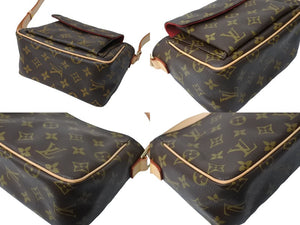 新品同様 LOUIS VUITTON ルイヴィトン モノグラム ヴィバシテPM ショルダーバッグ M51165 ブラウン ロゴ 中古 67352