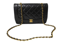Load image into Gallery viewer, CHANEL シャネル ダイアナ25 マトラッセチェーンショルダーバッグ ココマーク 3番台 ラムスキン ブラウン ゴールド 美品 中古 67354