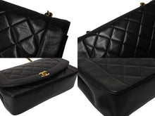 Load image into Gallery viewer, CHANEL シャネル ダイアナ25 マトラッセチェーンショルダーバッグ ココマーク 3番台 ラムスキン ブラウン ゴールド 美品 中古 67354