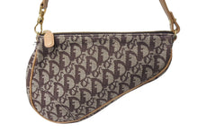 Load image into Gallery viewer, Christian Dior クリスチャンディオール トロッター サドルポーチ ワンショルダー ブラウン MC1001 美品 中古 67359