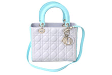 Load image into Gallery viewer, 極美品 Christian Dior クリスチャンディオール レディディオール カナージュ 2WAY ハンドバッグ ミディアム グレー 中古 4c066703