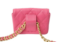 Load image into Gallery viewer, 極美品 CHANEL シャネル ココマーク マトラッセ ウエストポーチ ウエストバッグ キャビアスキン 32番台 ピンク 中古 67365