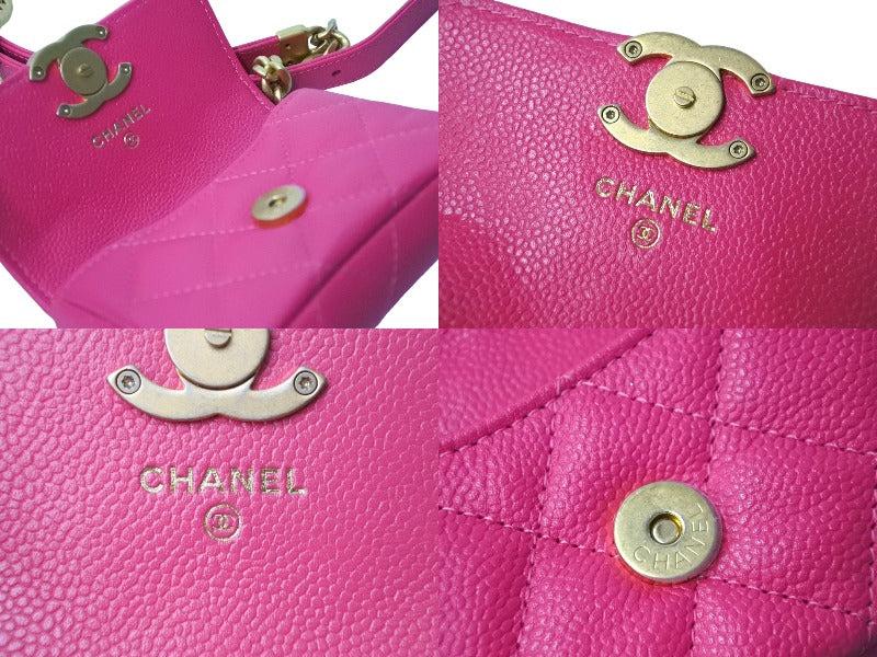 極美品 CHANEL シャネル ココマーク マトラッセ ウエストポーチ