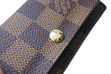 Load image into Gallery viewer, 極美品 LOUIS VUITTON ルイヴィトン ダミエ ミュルティクレ4 キーケース N62631 エベヌ ブラウン ゴールド金具 中古 67366