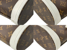 Load image into Gallery viewer, LOUIS VUITTON ルイヴィトン ナノバケット ショルダーバッグ モノグラム LVマッチ M81489 ブラウン ホワイト 美品 中古 67372