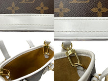 Load image into Gallery viewer, LOUIS VUITTON ルイヴィトン ナノバケット ショルダーバッグ モノグラム LVマッチ M81489 ブラウン ホワイト 美品 中古 67372