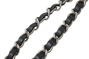 CHANEL シャネル フレンチリビエラ ショルダーバッグ A67652 パンチング 17番台 2013年 ブラック シルバー金具 美品 中古 67378
