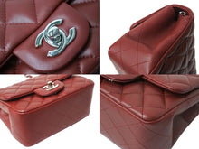 Load image into Gallery viewer, 極美品 CHANEL シャネル ミニマトラッセ チェーンショルダーバッグ ダークレッド ココマーク 28番台 レザー シルバー金具 中古 67379