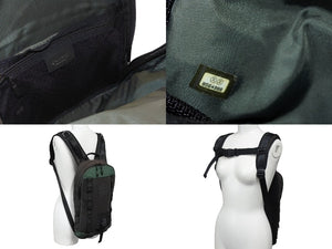 CHANEL シャネル スポーツライン リュック バックパック ココマーク 8番台 キャンバス カーキ ブラック 良品 中古 67384