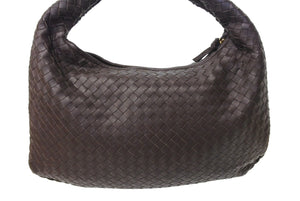 極美品 BOTTEGAVENETA ボッテガヴェネタ ワンショルダーバッグ イントレチャート 115653-V0013 2040 レザー ダークブラウン 中古 67385