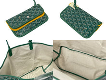 Load image into Gallery viewer, 新品未使用 GOYARD ゴヤール サンルイPM トートバッグ STLOUIPMLTY09CL09P PVC レザー ヘリンボーン グリーン 中古 67396