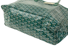 Load image into Gallery viewer, 新品未使用 GOYARD ゴヤール サンルイPM トートバッグ STLOUIPMLTY09CL09P PVC レザー ヘリンボーン グリーン 中古 67396