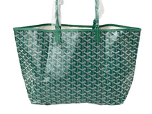 Load image into Gallery viewer, 新品未使用 GOYARD ゴヤール サンルイPM トートバッグ STLOUIPMLTY09CL09P PVC レザー ヘリンボーン グリーン 中古 67397