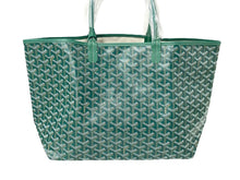 Load image into Gallery viewer, 新品未使用 GOYARD ゴヤール サンルイPM トートバッグ STLOUIPMLTY09CL09P PVC レザー ヘリンボーン グリーン 中古 67397