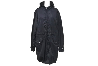 新品同様 CHROME HEARTS クロムハーツ U PUDDLES フルパッジ ダガージップ ナイロンモッズコート クロスボール ブラック サイズM 中古 4c073999